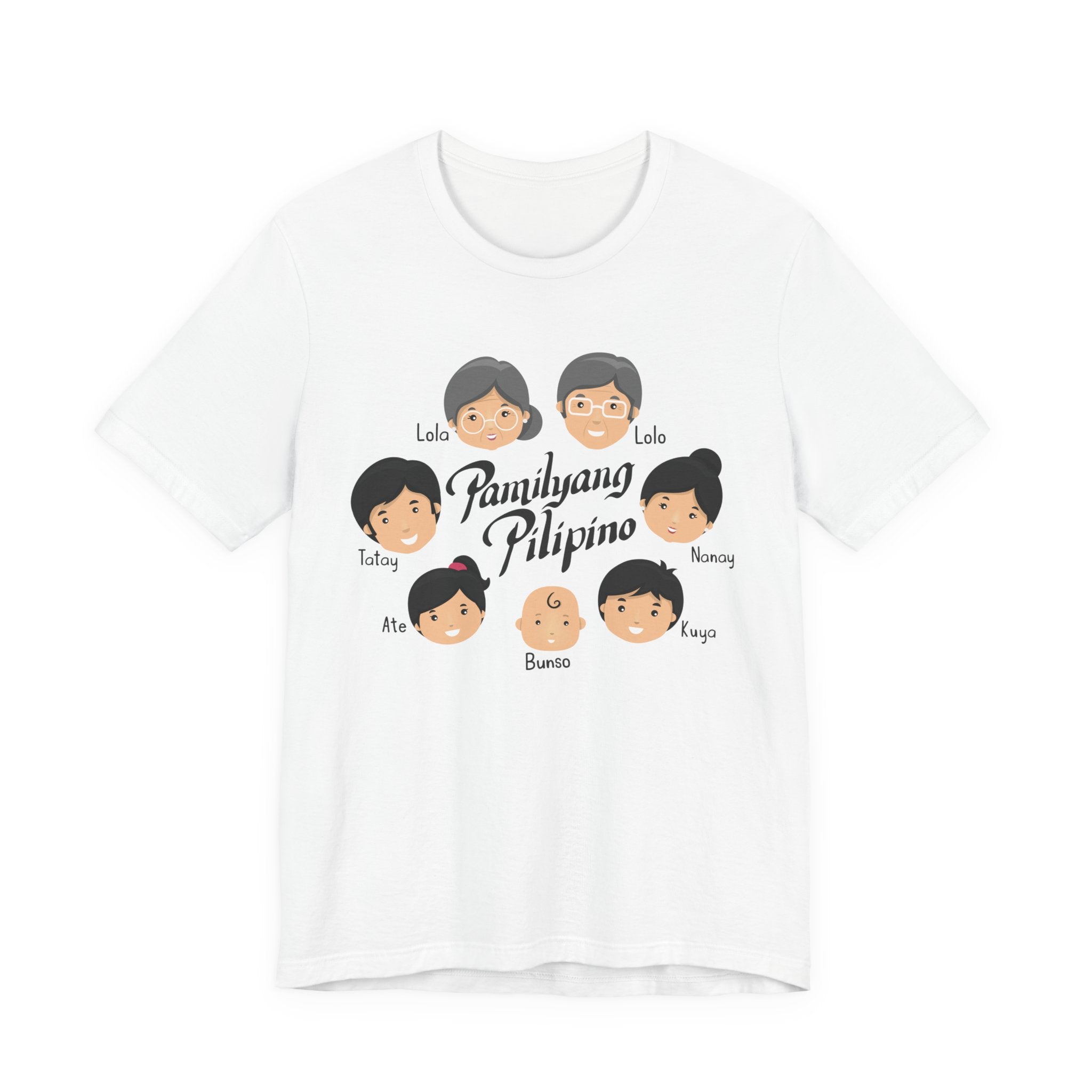 Pamilyang Pilipino Family Tee — Personalized Filipino Family Portrait Shirt