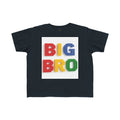 BIG BRO block letters Toddler Tee | colorful toy brick design