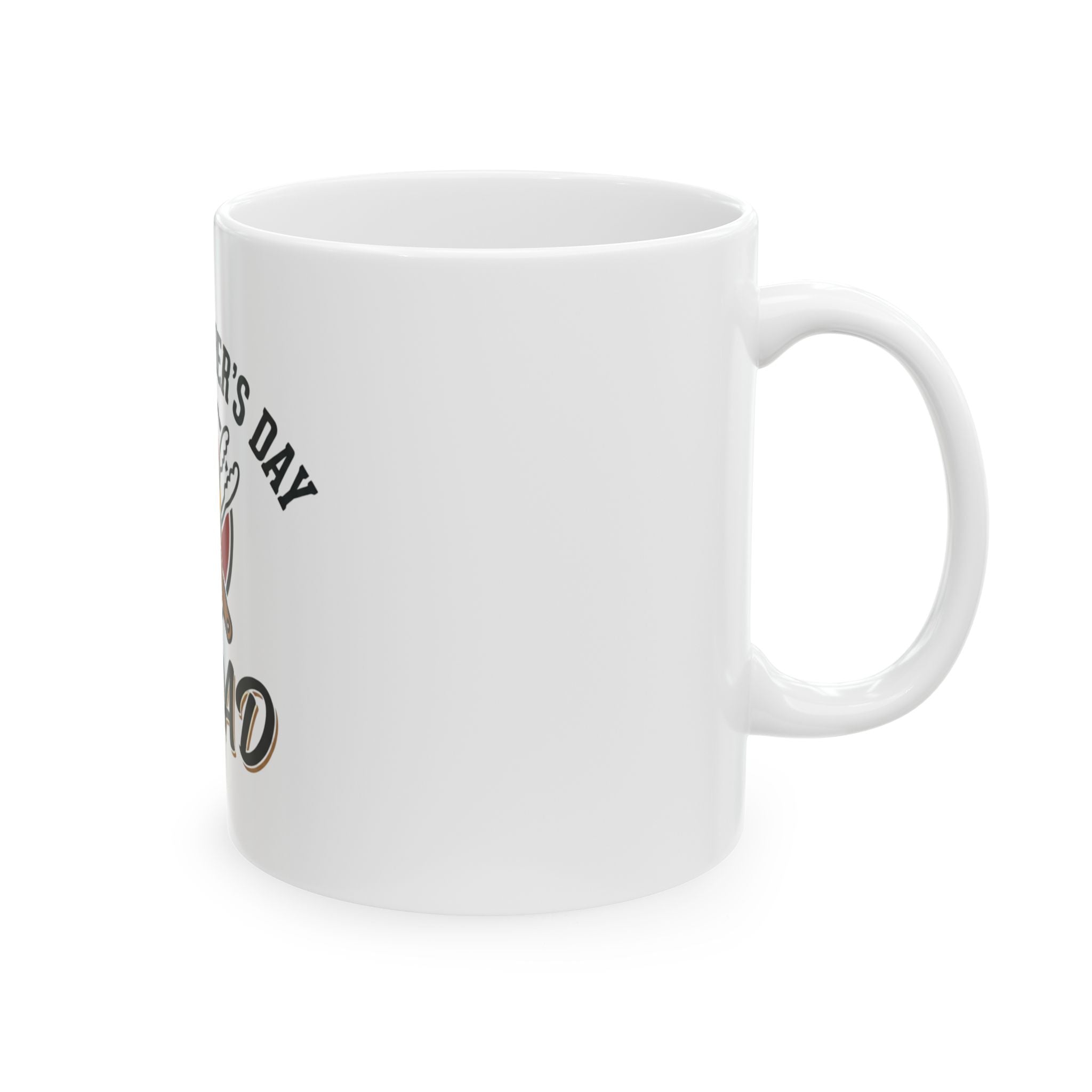 #1 Dad Father’s Day Grill Mug — Happy Father’s Day Ceramic Coffee Cup (11oz/15oz)