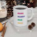 Motivational Rainbow Coffee Mug — "Be Kind, Work Hard, Stay Humble" Ceramic Mug (11oz & 15oz)