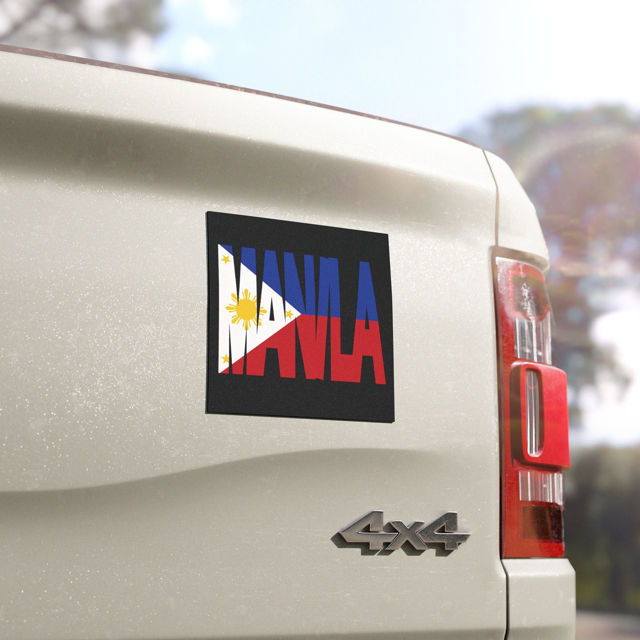 Nana Philippines Flag Car Magnet — Filipino Pride Magnetic Decal for Vehicles