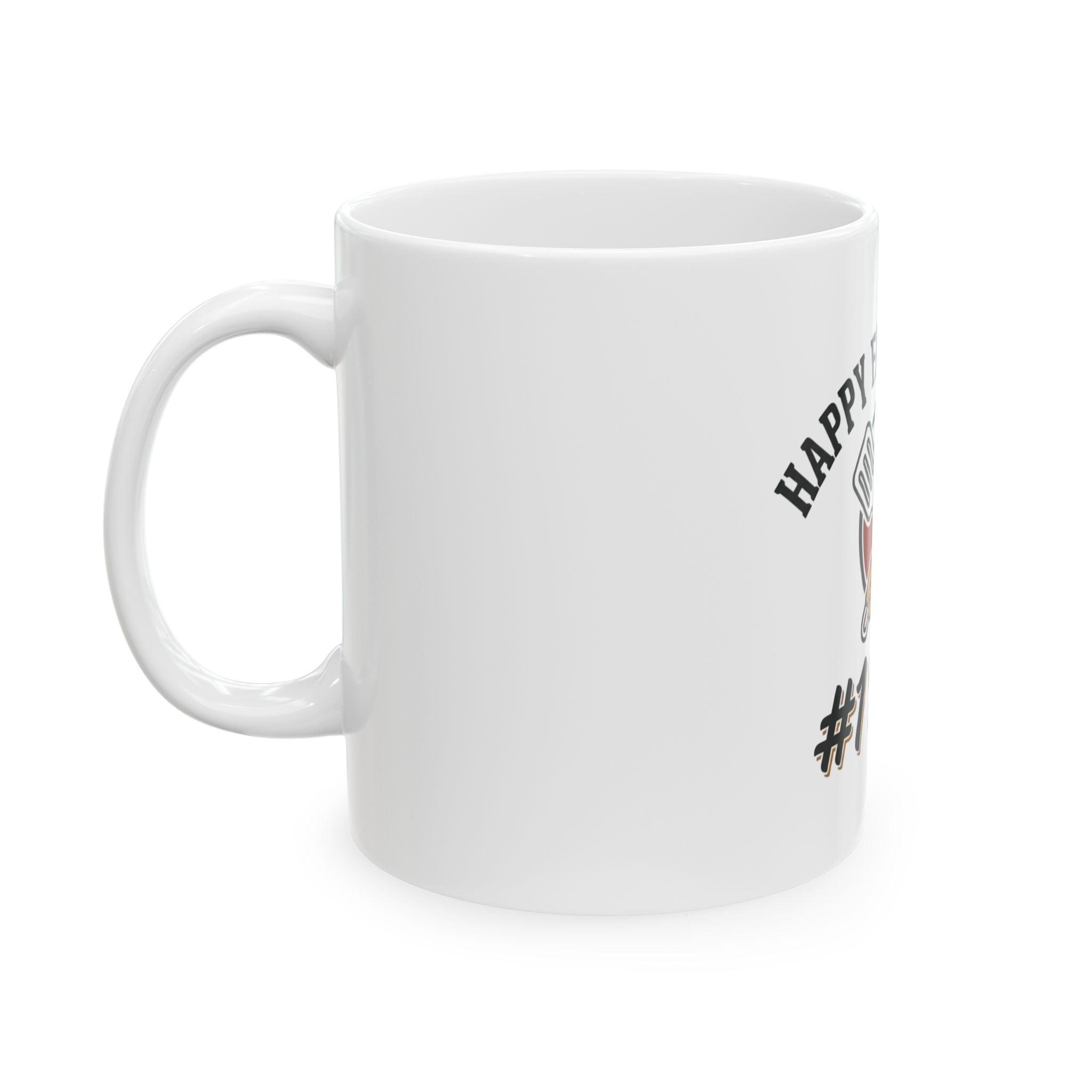 #1 Dad Father’s Day Grill Mug — Happy Father’s Day Ceramic Coffee Cup (11oz/15oz)