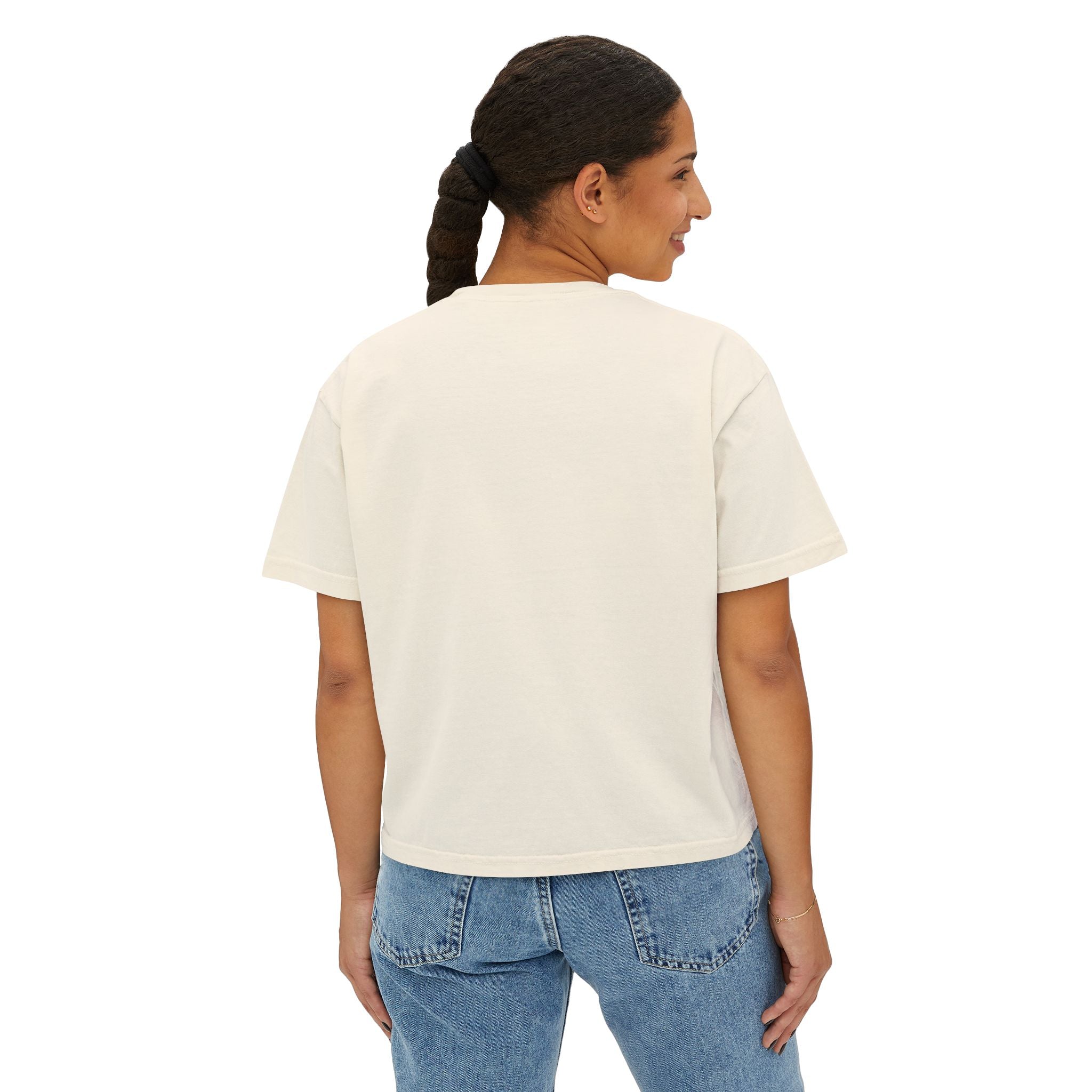 Mom Mode Boxy Tee — "Mom Mode All Day Every Day" Casual Graphic Shirt