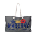 Mabuhay Weekender Bag – Tropical Filipino Travel Tote with Hibiscus & Sun Design