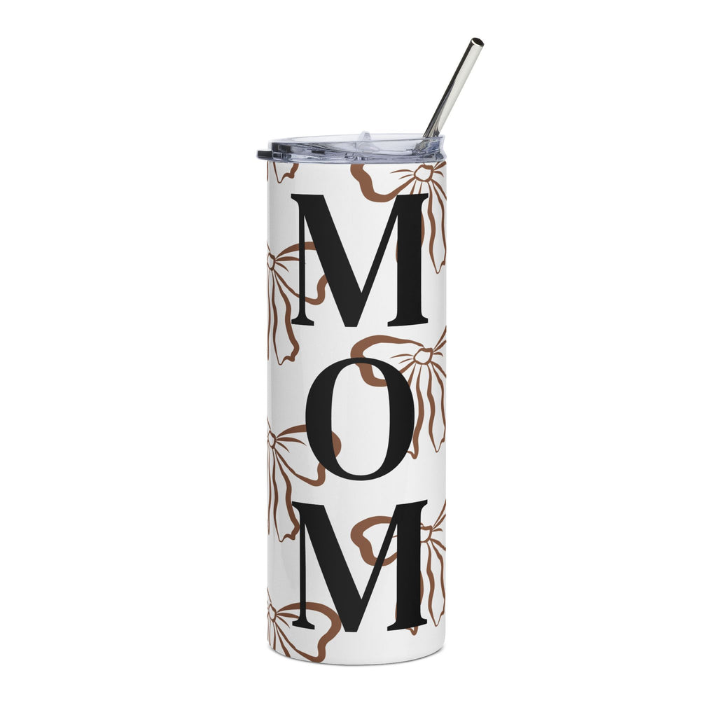 Mom Floral Stainless Steel Tumbler — 20oz Insulated Travel Cup