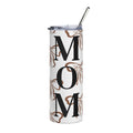 Mom Floral Stainless Steel Tumbler — 20oz Insulated Travel Cup