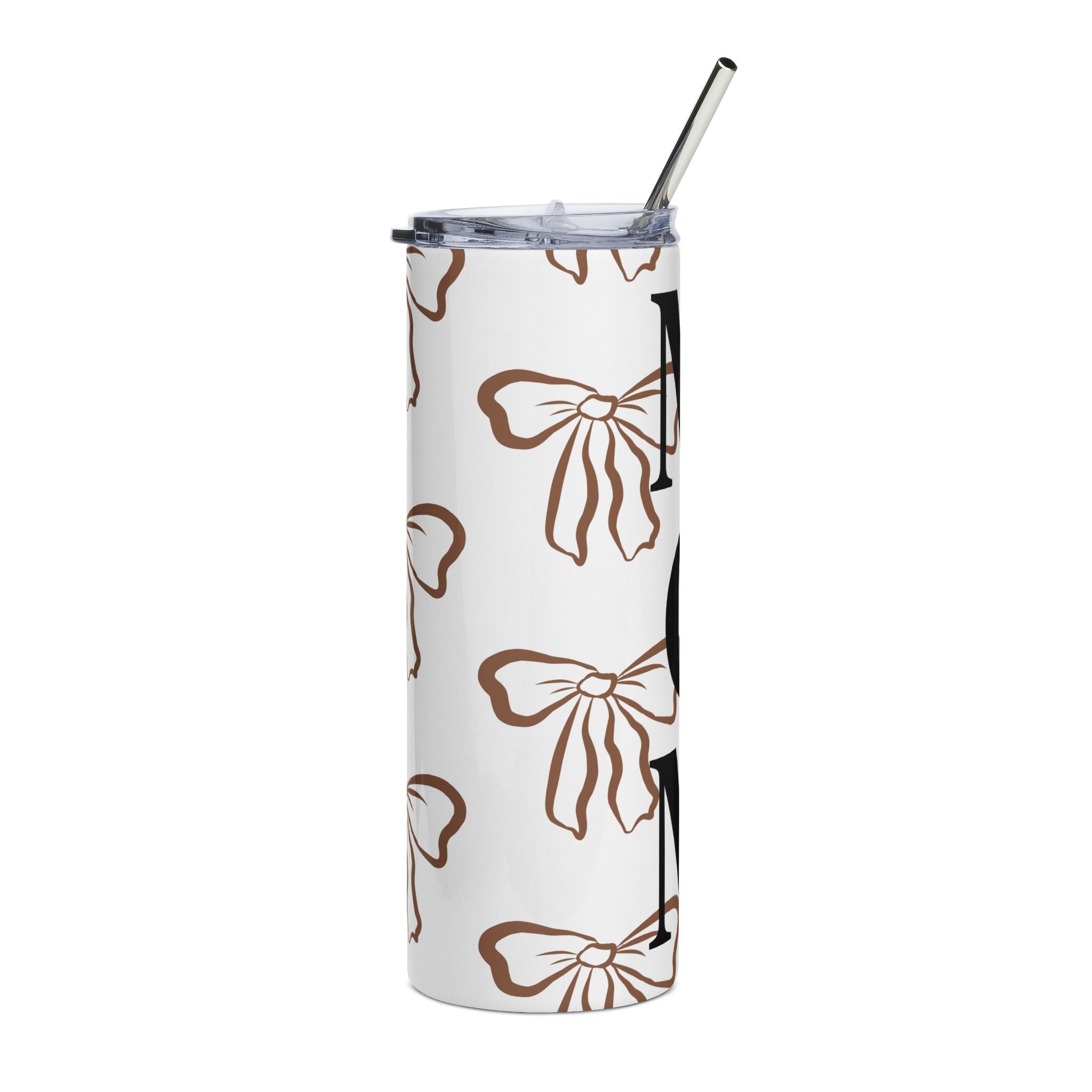 Mom Floral Stainless Steel Tumbler — 20oz Insulated Travel Cup