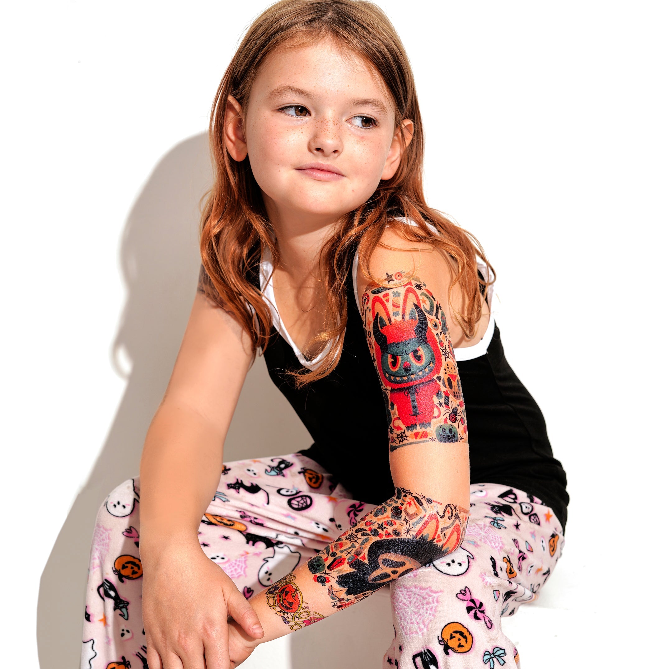 Wicked Cute Full Sleeve Tattoo - Temporary Kids Tattoo Sleeve